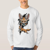 T-shirt Wild Desert Fennec Fox - Dynamic Animal Art (Devant)