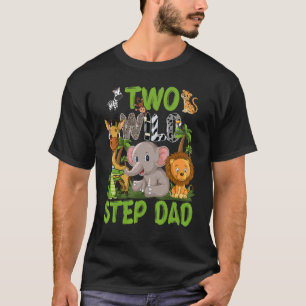 T-shirt Wild deux pas papa Zoo Anniversaire Safari Jungle 