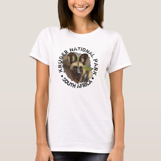 T-shirt Wild Dog T-Shirt, parc national Kruger (Devant)