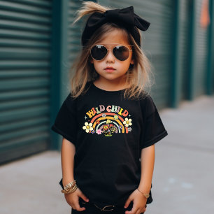 T-Shirt Wild Enfant Boho Vintage Fleur Power tendance