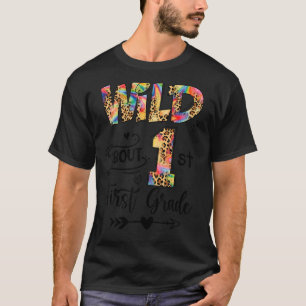 T-shirt Wild Environ 1ère Année Leopard Retour À L'École E