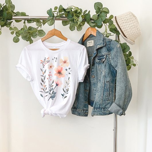 T-shirt Wild Flower-Floral-Cute