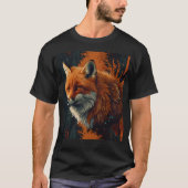 T-shirt Wild Fox in a Sunset Glow (Devant)