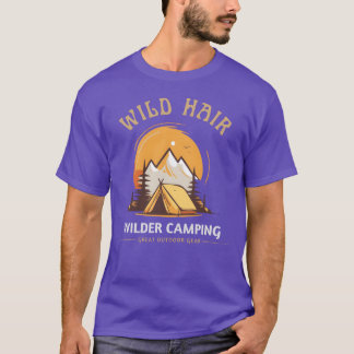 T-shirt Wild hair wilder Camping camping women family