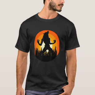 T-shirt Wild Halloween Werewolf Nouveauté Graphique S Cool