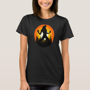 T-shirt Wild Halloween Werewolf Novelty Graphisme Tee - sh