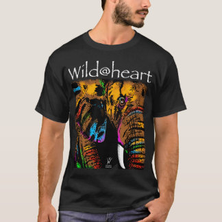 T-shirt Wild@heart animaux arc-en-ciel d'éléphants