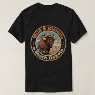 T-shirt Wild & Historique_ Western Rétro Dakota du Sud