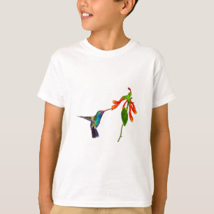 T-shirt Wild Hummingbird Oiseaux-amoureux de la série Art