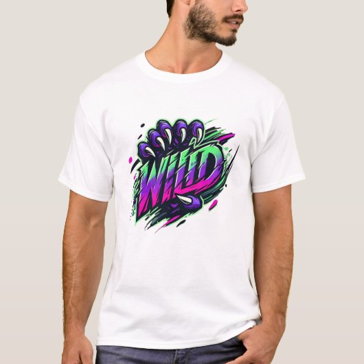T-shirt WILD - Logo Urbain Claw-Strike (Devant)