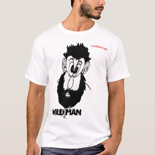 T-shirt Wild Man, logo cool (Devant)