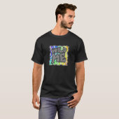 T-shirt Wild Me Zebra Rainbow et White Print (Devant entier)