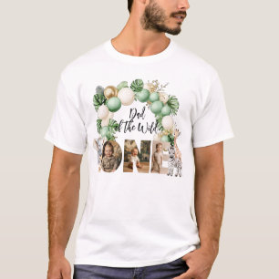 T-shirt Wild One Birthday Safari photo d'animal papa