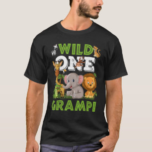 T-shirt Wild One Grampi Zoo Anniversaire Safari Jungle Ani
