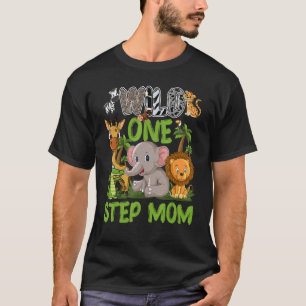 T-shirt Wild One Step Maman Zoo Anniversaire Safari Jungle