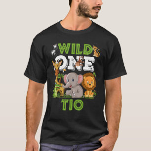 T-shirt Wild One Tio Zoo Anniversaire Safari Jungle Animau