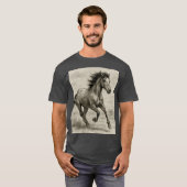 T-shirt wild paard (Voorkant volledig)