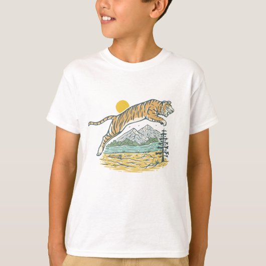 T-shirt Wild Tiger Adventure (Devant)