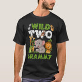 T-shirt Wild Two Grammy Zoo Anniversaire Safari Jungle Ani (Devant)