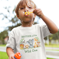 Wild Un 1er anniversaire Safari Animaux Brother