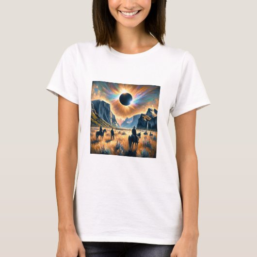 T-shirt Wild West Wonder : Eclipse Tee pour femmes (Devant)