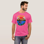 T-shirt Wild With Bigfoot Fishing (Devant entier)