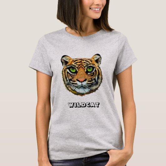 T-Shirt Wildcat & Calligraphie (Devant)