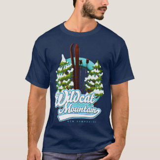 T-shirt Wildcat Mountain nouveau hampshire retro ski