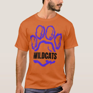 T-shirt Wildcats Paw Distressed Grunge Wildcats Prime 7