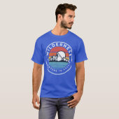 T-shirt Wilderness Adventure Is Calling Hiking Camping fam (Devant entier)