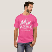 T-shirt Wilderness And Mountains Camping Extérieur Aventur (Devant entier)