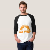 T-shirt Wilderness Go Wild Mountain Idée cadeau nature (Devant entier)