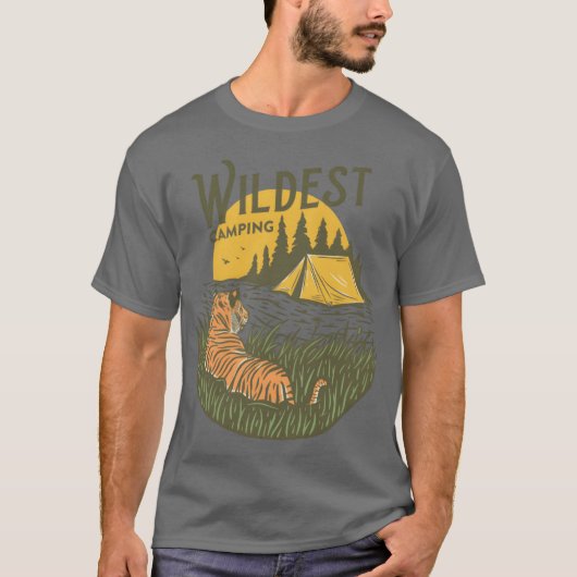 T-shirt Wildest Camping friend (Devant)