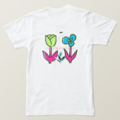 T-shirt Wildflower Botanical Art - Nature Illustration  (Design dos)