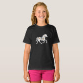 T-shirt Wildflower Horse Design with Country Western Vibe (Devant entier)