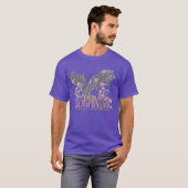 T-shirt Wildflowers Fantasy Dragon Bookish Reader - modern (Devant entier)