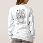 T-shirt Wildflowers in Patterned Teacup (Dos)