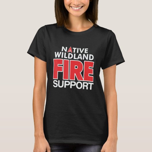 T-shirt Wildland Fire Rescue Support Firefighters Firemen  (Devant)