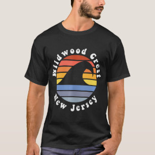 T-shirt Wildwood Crest New Jersey Nj Beach Vacances Souven