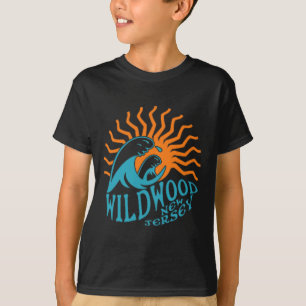 T-shirt Wildwood New Jersey Beach Front Et Back