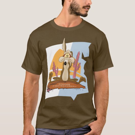 T-shirt WILE E. COYOTE™ (Carnivore Sérieusement) (Devant)