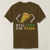 T-shirt Will Code For Pizza - Software Engineer Programmin (Design devant)