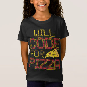 T-Shirt Will Code Pour Pizza Funny Computer Coding Pizza L