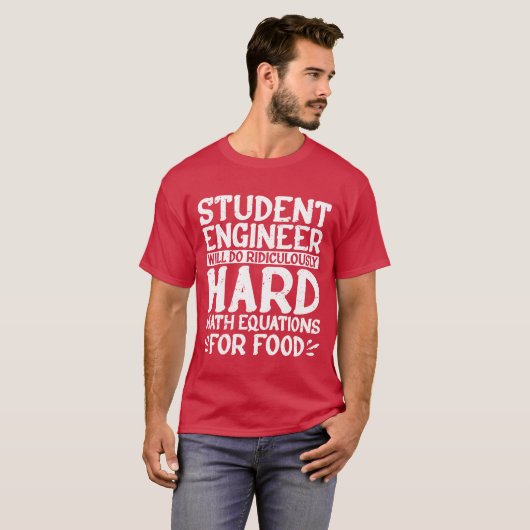T-shirt Will Do Ridiculously Hard Math Equations For Food2 (Devant entier)