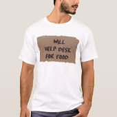 T-shirt Will Help Desk for Food (Devant)