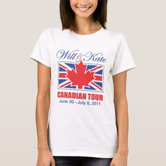 T-SHIRT WILL & KATE CANADIAN TOUR (Devant)