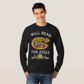 T-shirt Will Read For Pizza 90s Kids Reading Program Read (Devant entier)