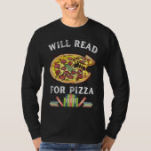 T-shirt Will Read For Pizza 90s Kids Reading Program  Read (Devant)