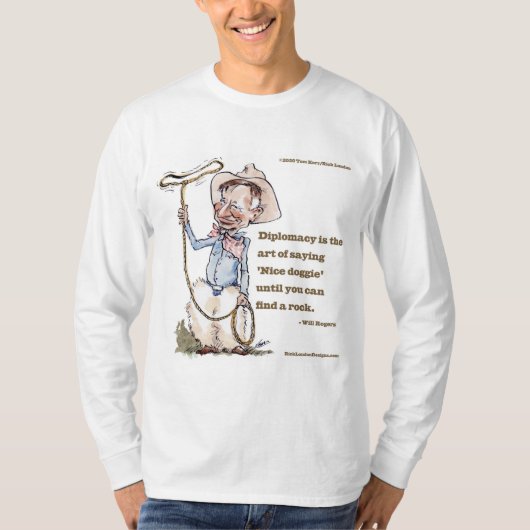 T-shirt Will Rogers & Citation Manches Longues (Devant)