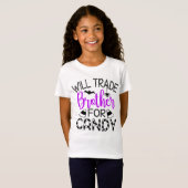 T-Shirt Will Trade Brother pour Candy Funny Halloween (Devant entier)